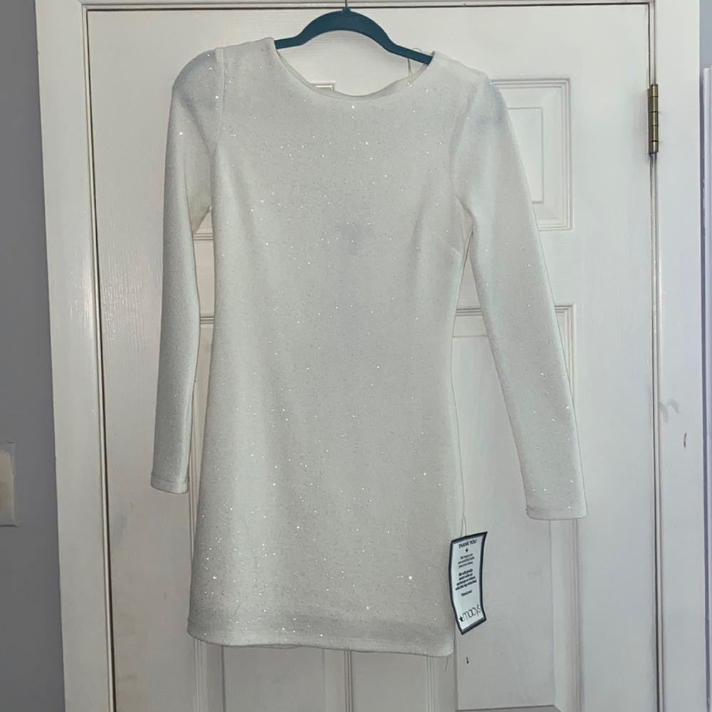 White sparkle Dress